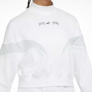 Nike Women's Air Mock Cropped Fleece Crew